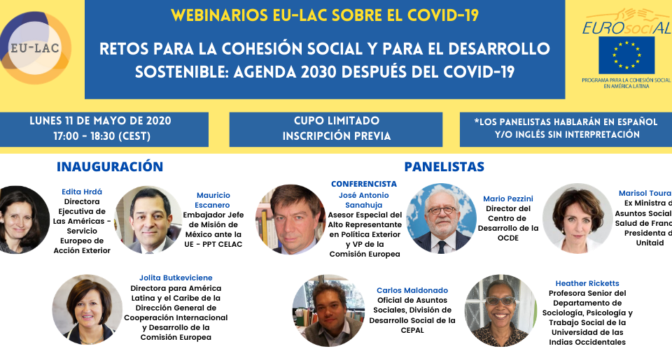 Seminario web “Retos para la cohesión social y el desarrollo sostenible Agenda 2030 después del COVID-19”