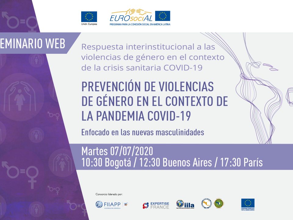 Semnario web "Prevención de violencias de género en el contexto de la pandemia COVID-19"