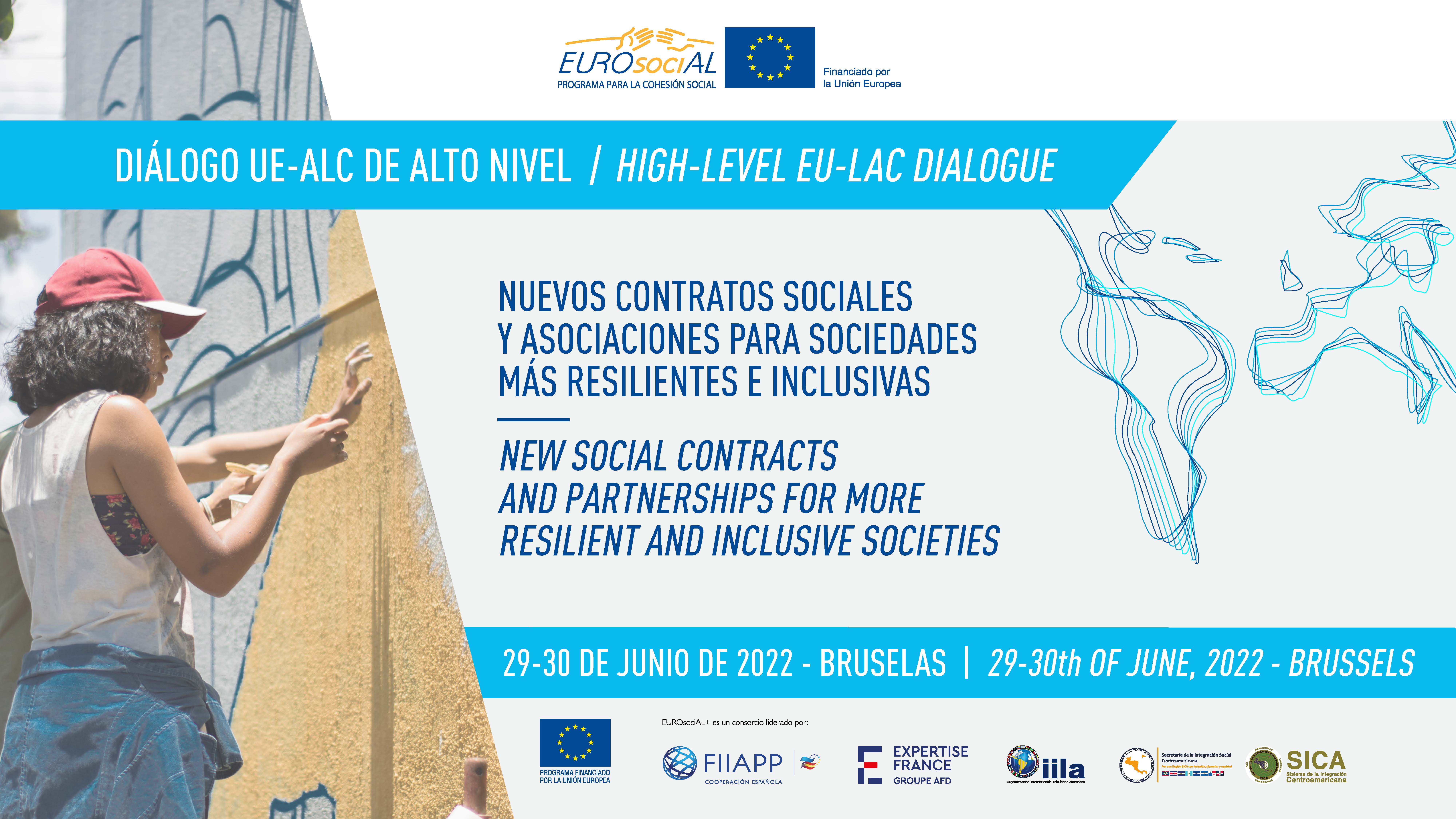 Diálogo UE-ALC de Alto Nivel. Nuevos contratos sociales y asociaciones para sociedades más resilientes e inclusivas.